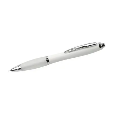 Bolígrafo ABS reciclado grip goma acero tinta azul