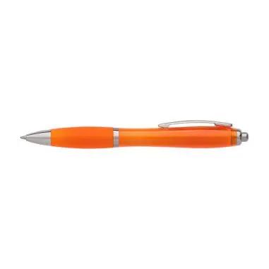Bolígrafo ABS reciclado grip goma acero tinta azul