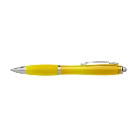 Bolígrafo ABS reciclado grip goma acero tinta azul