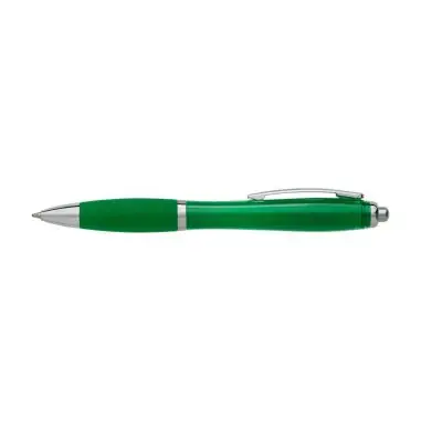 Bolígrafo ABS reciclado grip goma acero tinta azul