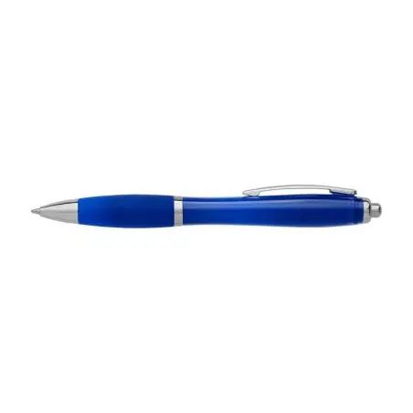 Bolígrafo ABS reciclado grip goma acero tinta azul