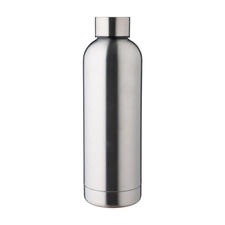Botella acero reciclado doble pared 500 ml grabado y caja