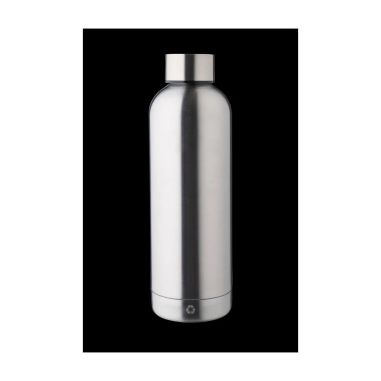 Botella acero reciclado doble pared 500 ml grabado y caja