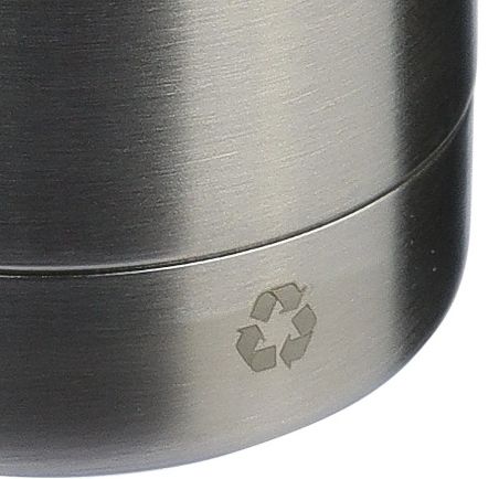 Botella acero reciclado doble pared 500 ml grabado y caja