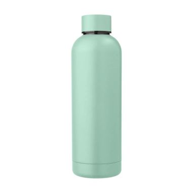 Botella acero reciclado doble pared 500 ml grabado y caja