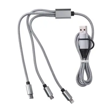 Cable nailon USB y USB-C en caja cartón