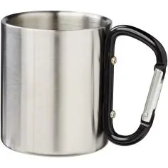 Taza isotérmica 200 ml mosquetón doble pared inox