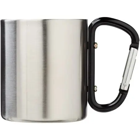 Taza isotérmica 200 ml mosquetón doble pared inox
