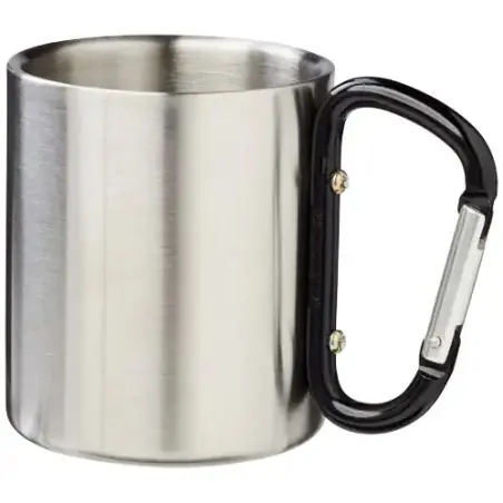 Taza isotérmica 200 ml mosquetón doble pared inox