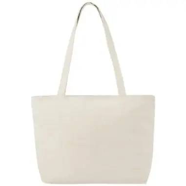 Bolsa tote algodón 320g/m2 cremallera asas 31cm 10kg