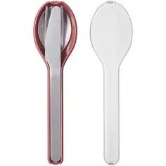 Set cubiertos acero inox soporte compacto