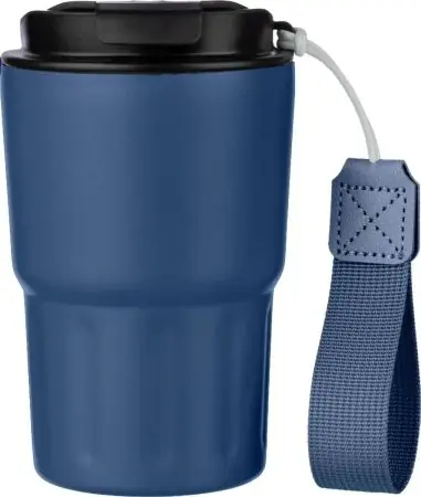 Vaso termo inox doble pared 320 ml tapa PP asa caja
