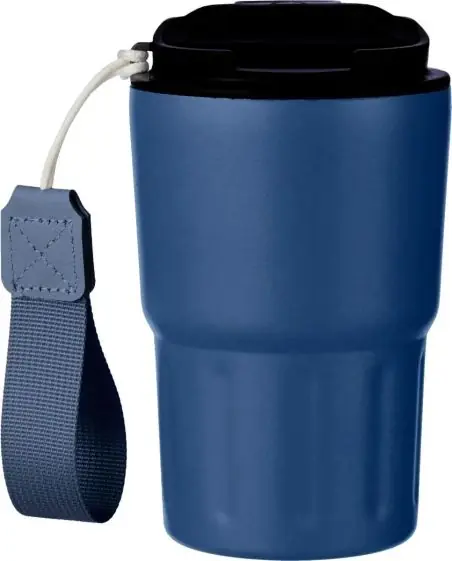 Vaso termo inox doble pared 320 ml tapa PP asa caja