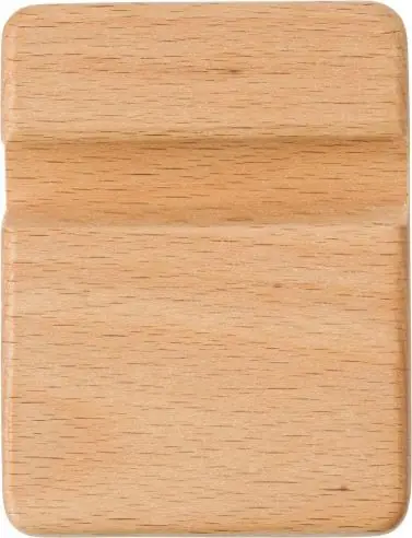Soporte móvil madera de caucho maciza