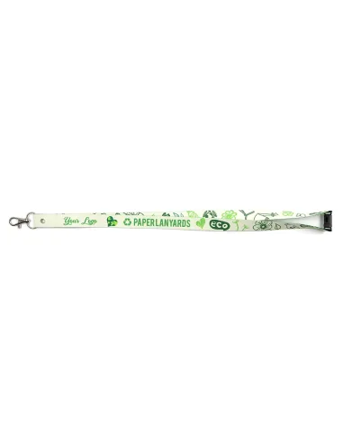 Lanyard de papel con cierre de seguridad
