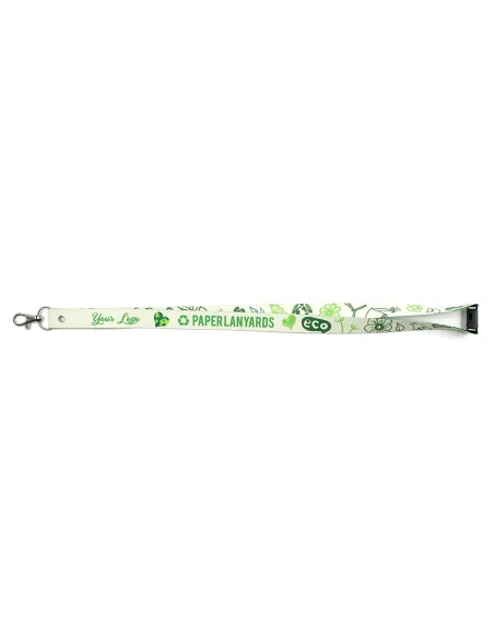 Lanyard de papel con cierre de seguridad