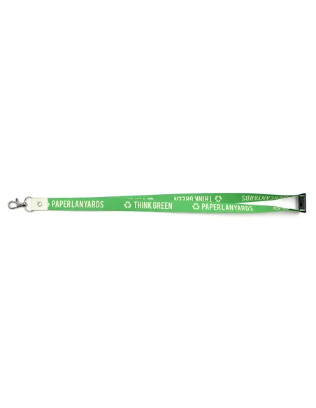 Lanyard de papel con cierre de seguridad
