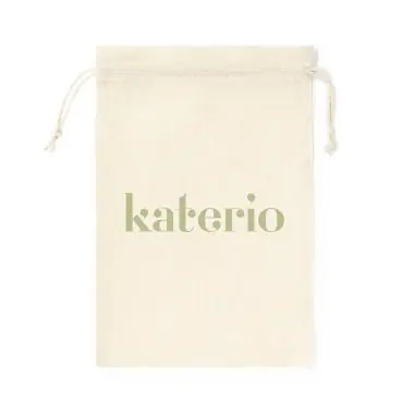 Bolsa algodón 105g/m2 cordón cierre natural 45x30 cm