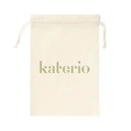 Bolsa algodón 105g/m2 cordón cierre natural 45x30 cm