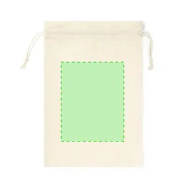 Bolsa algodón 105g/m2 cordón cierre natural 45x30 cm
