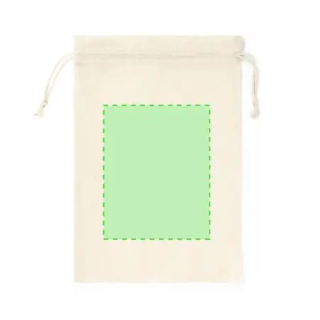Bolsa algodón 105g/m2 cordón cierre natural 45x30 cm
