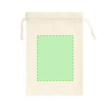 Bolsa algodón 105g/m2 cordón cierre natural 45x30 cm