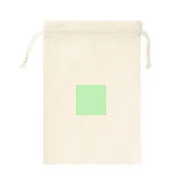Bolsa algodón 105g/m2 cordón cierre natural 45x30 cm