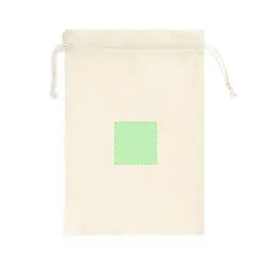Bolsa algodón 105g/m2 cordón cierre natural 45x30 cm