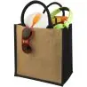 Bolsa tote yute laminado fuelle asas algodón 10kg 30x19x30 - Imagen 14