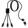 Cable extensible 5 en 1 ABS PET reciclado logo luminoso - Imagen 9