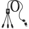 Cable extensible 5 en 1 ABS PET reciclado logo luminoso - Imagen 11