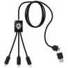 Cable extensible 5 en 1 ABS PET reciclado logo luminoso - Imagen 12