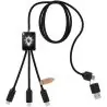 Cable extensible 5 en 1 ABS PET reciclado logo luminoso - Imagen 15