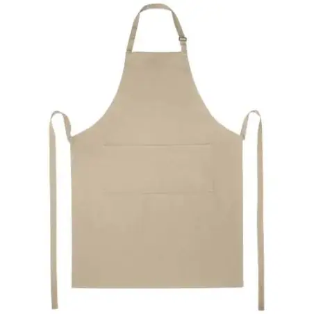 Delantal sarga 240 g/m2 tira cuello ajustable 2 bolsillos