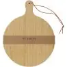 Tabla cortar bambú redonda 30,5 cm mango 8 cm - Imagen 13