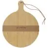 Tabla cortar bambú redonda 30,5 cm mango 8 cm - Imagen 14