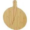 Tabla cortar bambú redonda 30,5 cm mango 8 cm - Imagen 17