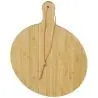 Tabla cortar bambú redonda 30,5 cm mango 8 cm - Imagen 18