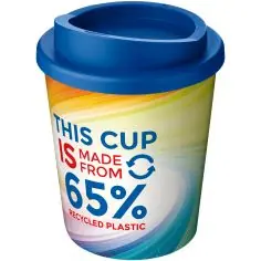 Vaso aislamiento 250 ml 65% reciclado tapa rosca BPA free