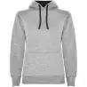 Sudadera capucha bicolor entallada mujer pulgares - Imagen 83