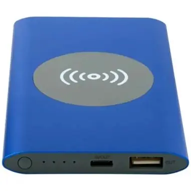Powerbank inalámbrico aluminio reciclado 4000 mAh
