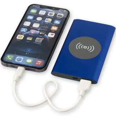 Powerbank inalámbrico aluminio reciclado 4000 mAh