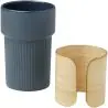 Vaso cerámica 340 ml funda bambú - Imagen 22