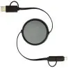 Cable retráctil 5 en 1 45W reciclado aluminio - Imagen 43