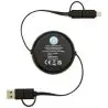 Cable retráctil 5 en 1 45W reciclado aluminio - Imagen 45