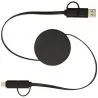 Cable retráctil 5 en 1 reciclado 90 cm 40W - Imagen 24