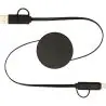 Cable retráctil 5 en 1 reciclado 90 cm 40W - Imagen 25