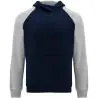 Sudadera capucha bicolor infantil raglán canguro - Imagen 34