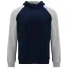 Sudadera capucha bicolor infantil raglán canguro - Imagen 35