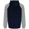 Sudadera capucha bicolor infantil raglán canguro - Imagen 37